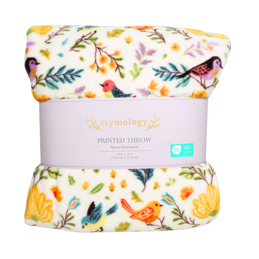 Etymology Manta Estampada 60in x 70in Printed Throw